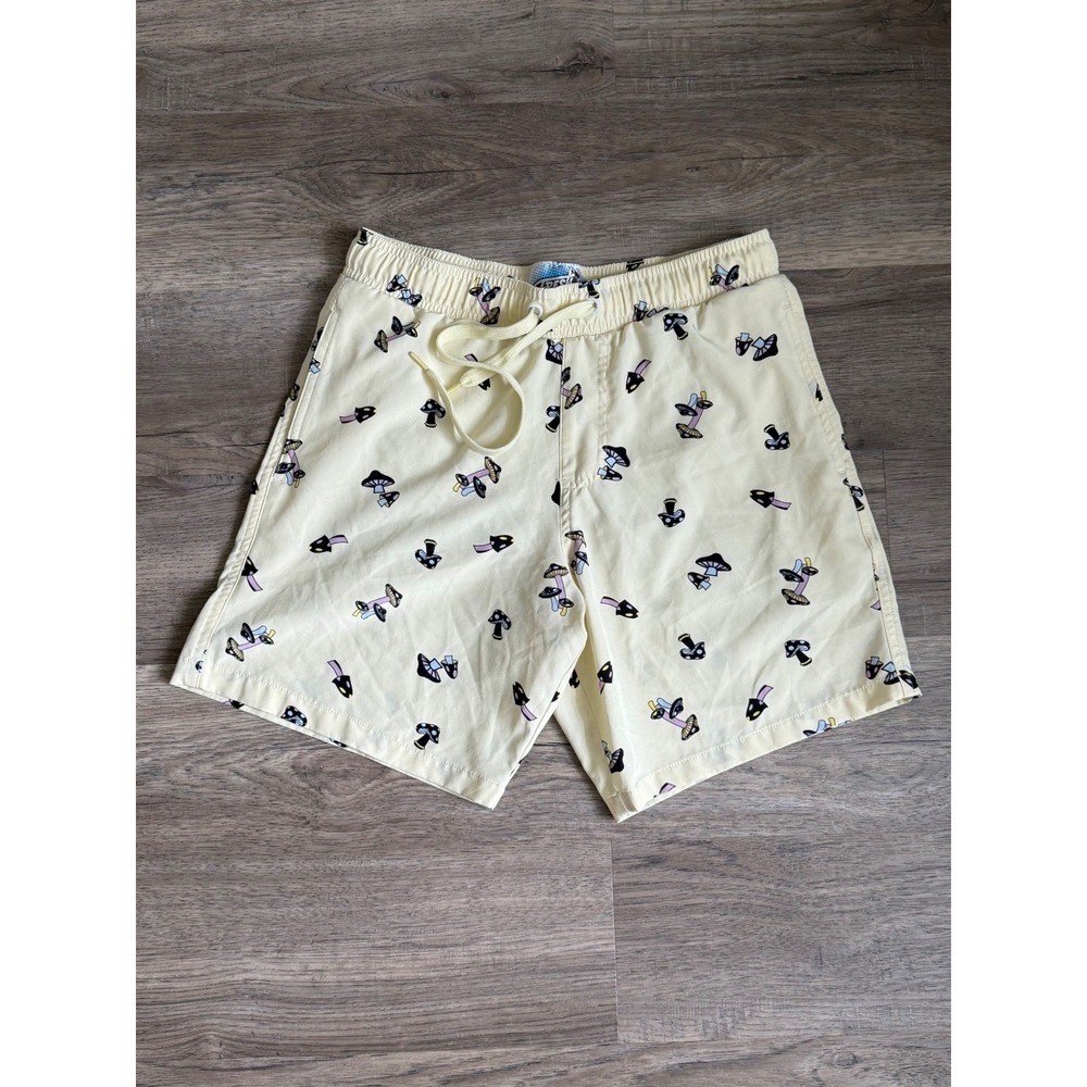 Fresh Prints of Bel-Air Mushroom Print Swim‎ Trunks Men's Small